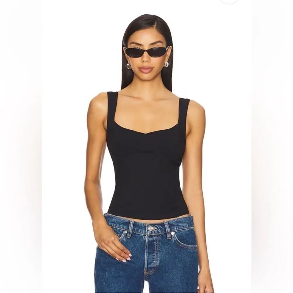 Free People Intimately Somewhere Sometime Cami, Black, S, NWOT